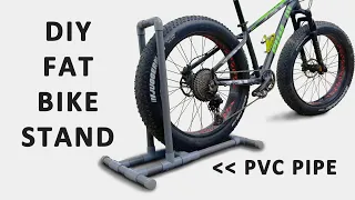 DIY Fat Bike Stand Using Only PVC Pipe