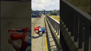 GTA 5 Funny Compilation  Spiderman VS Bad Girl Euphoria Physics 76 #shorts