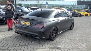 500HP Mercedes-AMG CLA 45 with Decat Downpipe - LOUD Revs & Accelerations !