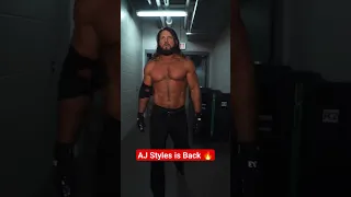 AJ Styles is Back 🔥 with New Look Ripped Shape on Smackdown #ajstyles #smackdown #wwe