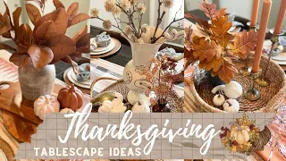 THANKSGIVING DECORATING IDEAS 2022/SIMPLE FALL TABLESCAPE DECOR 2022/BUDGET FRIENDLY HOSTING HACKS