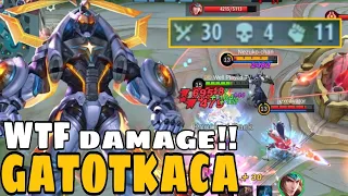 30 Kills!! WTF Damage Gatotkaca Offlane Monster!! Build Top 1 Global Gatotkaca ~ MLBB