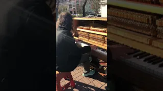 Lovely street piano in Kiev, self composed by the amazing Kyrylo Kostukovskyi