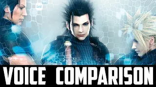 Voice Comparison Crisis Core Original vs Reunion [English / Japanese] | FF7 CC