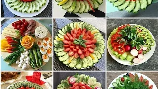 Красивая Овощные НАРЕЗКА //  Vegetable CARVING