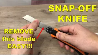 HOW to CHANGE insert in a SNAP OFF KNIFE – scalpel!