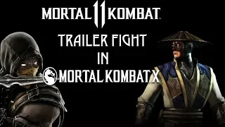 Mortal Kombat 11 Trailer fight In MKX