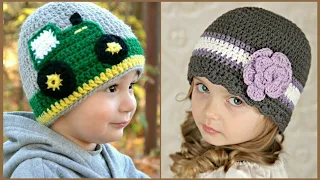 Most Amazing 😍 Crochet Baby Caps Designs Patterns // Crochet Beanie Ideas 2024