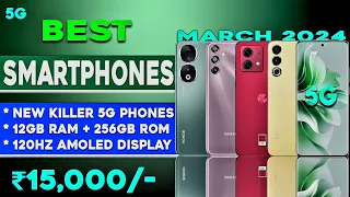 Top 5 Best & All-Rounder 5G Phone Under 15000 in 2024| 4K Recording| Best 5G Mobile Under 15000