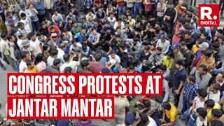 Congress Protests at Jantar Mantar: Demands Fair Allocation, Alleges Deprivation of Non-BJP States