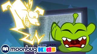 Om Nom Stories | Electric Horror! - Halloween! | Cut The Rope | Funny Cartoons for Kids & Babies