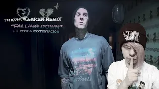 German Emo FIRST TIME Hearing Lil Peep & XXXTENTACION - Falling Down (Travis Barker Remix)(REACTION)