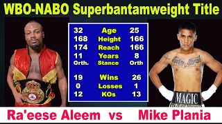 Ra'eese "Beast" Aleem Vs. Mike "Magic" Plania Highlights | WBO NABO Superbantamweight Championship