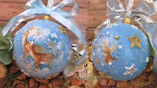 DIY Glitter Christmas Tree Ornaments 🎄✨🎁