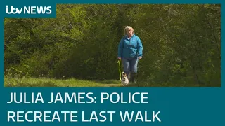 Julia James: Police reconstruct walk PCSO took on day of her death | ITV News