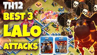 Best 3 Ways To Lavaloon Attack Th12 | Th12 Lalo Attack | Coc