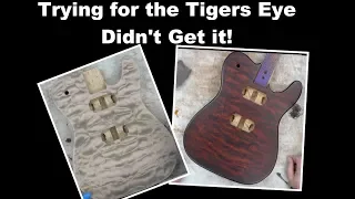 Beautiful Mistake - Trying for Tiger Eye PRS on Quilted Top with Angelus Dyes