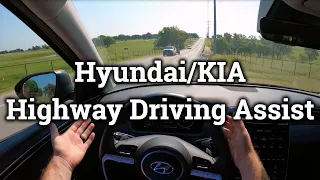 DEMO: Hyundai and Kia Highway Driving Assist on Highway and Interstate