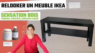 Je RELOOKE un meuble IKEA et crée du FAUX BOIS avec le SENSATION BOIS - Effet bluffant sur MELAMINÉ