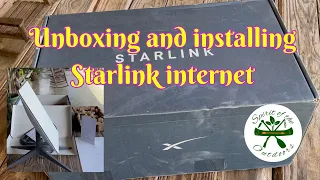 Unboxing and installing Starlink internet