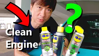 WD-40 contact cleaners in your car engine