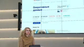Татьяна Голикова о запуске счётчика вакцинации и интерактивной карты на портале стопкоронавирус.рф