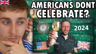 Brit Reacting to 4 Ways British and American New Year is Very Different