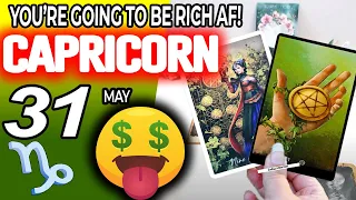 Capricorn ♑️💲YOU’RE GOING TO BE RICH AF! 💲🤑 horoscope for today MAY  31 2024 ♑️ #capricorn tarot MAY