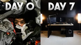 I turned a messy room into my dream office | Aesthetic Room Transformation