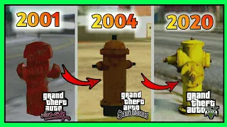 Gta fire hydrant | gta fire hydrant logic | gta v fire hydrant  | comparison gta games 2001 to 2020