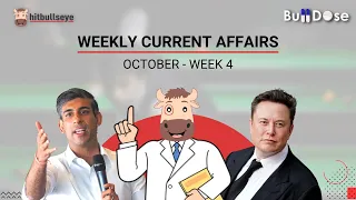 Weekly Current Affairs 🔴 | October - Week 4 | Bull Dose