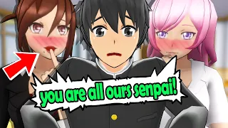 STEP-TEACH getting "FREAKY"! how Yandere Simulator ENDS if the TEACHER WINS SENPAI...