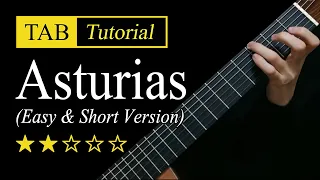 Asturias (Easy Version) - Guitar Lesson + TAB