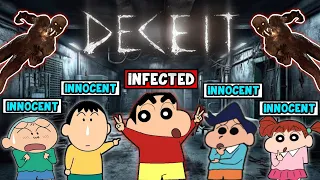 Shinchan became infected 😱🔥 | Shinchan and his friends playing deceit horror game 😂 | funny game