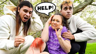 OUR MOM FELL OFF A TREE!