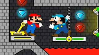 Mario HOT & Mario ICE Escape Watergirl and Fireboy (Part 24)