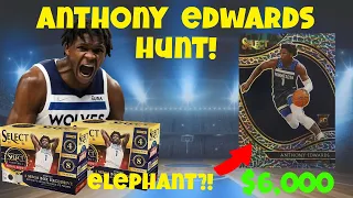 CHASING A $6000 ANTHONY EDWARDS ROOKIE CARD from 2020 SELECT BASKETBALL