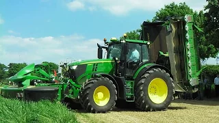 2017 John Deere 6250R With Triple Mower Conditioner