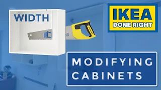 Quick and Easy Kitchen Hack: Modify the width of Ikea Cabinets for a Perfect Fit