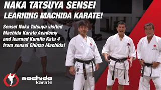 Sensei Naka Tatsuya learning Machida Karate!