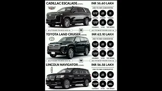 Cardillac Escalade vs Toyota Land Cruiser vs Lincoln Navigator #shorts #car #offroad4x4 #landcruiser