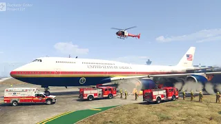 Trump's Boeing 747 Emergency Landing - GTA 5 Action Movie