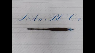 Copperplate Step by Step, Lesson 5 (Learning the letters A, B, C and reviewing the letters a, b & c)