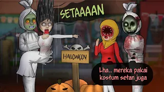 Ketika Hantu Ikutan Halloween - Awal pede ternyata memble  #HORORKOMEDI Kartun Hantu , Animasi Lucu