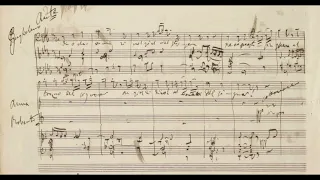 G. Puccini - Le Villi preghiera (autograph manuscript)