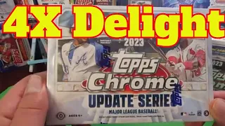 NEW RELEASE!! 2023 Topps Chrome UPDATE Breakers Delight Boxes. Whats Inside?