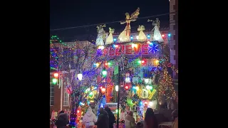 Easy as *SNAP* to turn on the famous holiday light displays in Brooklyn's Dyker Heights #shorts