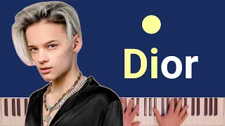 Егор Шип - Dior | караоке | на пианино