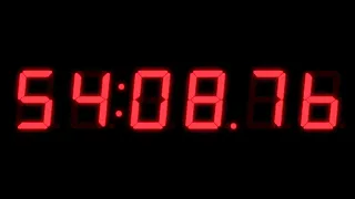 デジタルカウントダウンタイマー1時間（60分）・6桁