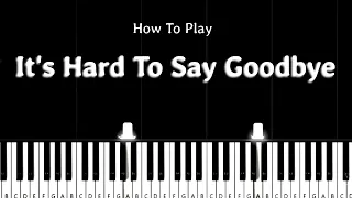 Michael Ortega - It's Hard To Say Goodbye - Easy Piano Tutorial